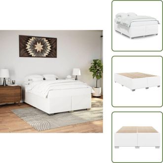 vidaXL The Living Store Giroletto Bianco 160x200 cm in Similpelle - Materasso