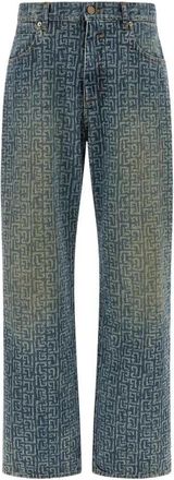 Balmain Faded Effect Jeans