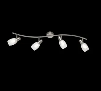 Reality Colmar N&iacute;quel Foco 4 Led Spot Cristal Satinado L79 Cm Trio Lighting