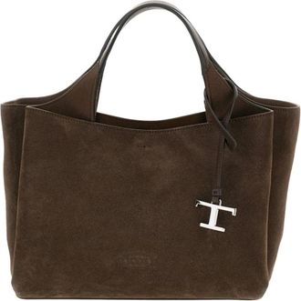 Tod's T Timeless Mini Bag - Dames - Shoppers - Bruin - ONE Size - Leer - Tassen