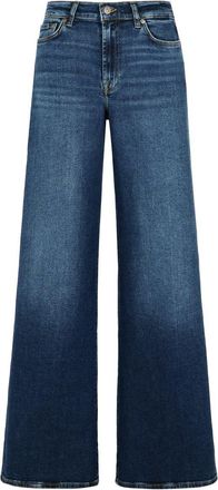 7 For All Mankind Navy Cotton Blend Fight Jeans