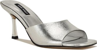 Nine West Lamell Sandal in Silver at Nordstrom, Size 5.5