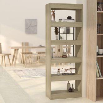 vidaXL Estanter&iacute;a/divisor Madera Ingenier&iacute;a Roble Sonoma 60x30x166 Cm Vidaxl