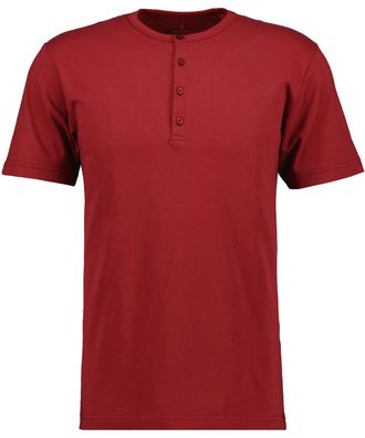 Ragman Longshirt RAGMAN, Herren, Gr. 102, rot (bordeauxrot), Baumwolle, regular fit, Rundhals, Shirts Longshirt