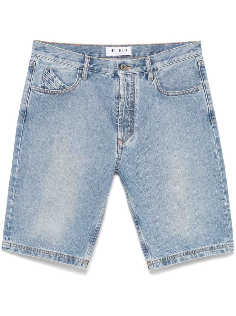 パンツ THE ATTICO Women Shorts  Burmudas 250WCP00260 JJF007AA877 B Sky blue short pants for Women | THE ATTICO®