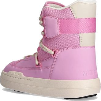 Moon Boot Womens Park Sneaker Boot Pink Rubber Sole