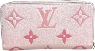 Louis Vuitton Pre-owned Monogram Empreinte Lange portemonnee (bi-fold) M80403 - Dames - Vintage Clutch - Roze - ONE Size - Leer - Vintage
