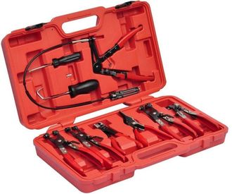 Trade Shop TrAdE Shop Traesio - Set Kit 9 Pinze Per Fascette Morsetti Auto Montaggio Smontaggio Fascette Auto