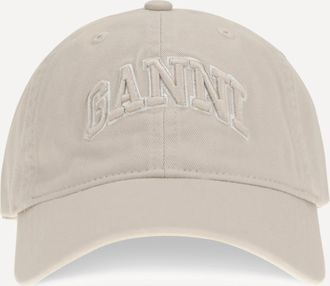 Ganni Canvas Cap with logo Female UNI
