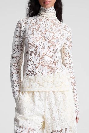 A.L.C. Indy Lace Top In Cream
