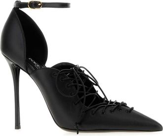 Dolce & Gabbana Lace-Up Leather Pump