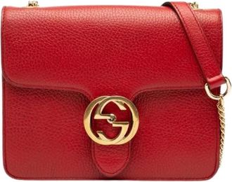 Gucci Pre-owned Cross Body Bags, female, Red, Size: ONE SIZE Pre-owned Vintage Crossbody Bag