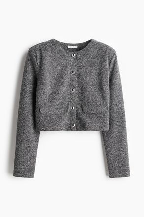 H&M Cardigan mit Schulterpolstern - Schwarz