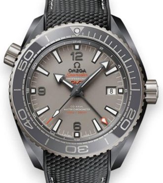 Omega Seamaster Planet Ocean 600m GMT Automatic Chronometer Dark Grey Dial Mens Watch 215.92.46.22.99.002