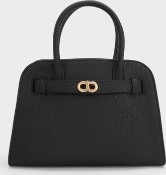 Charles & Keith Aubrielle Belted Tote Bag