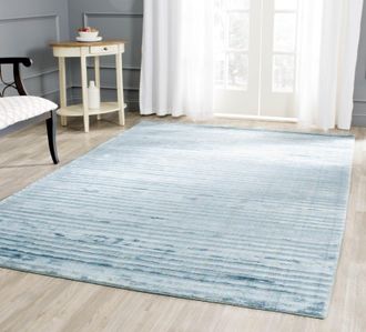 Safavieh Mirage Hand Made Area rug, Blue Solid / Tonal Style Non-Shedding