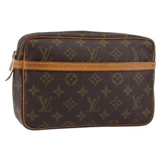 Louis Vuitton Clutch in Tela Pre-owned - - Pre-owned - Donna - Marrone - ONE SIZE