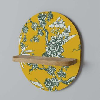 OEM Estante Ovalado Chinoiserie Amarillo