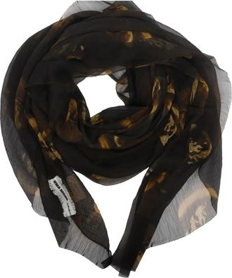 Uma Wang patterned scarf - Brown