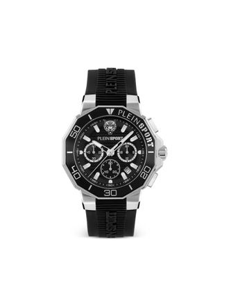 Plein Sport Titan 46mm - men - stainless steel/Rubber - One Size - Black