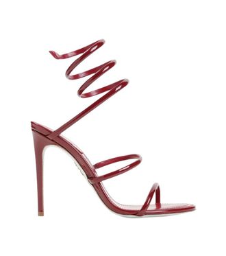 Rene Caovilla Red Open-toe Heels
