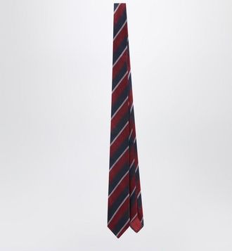 Frankie Shop Lene striped tie in burgundy