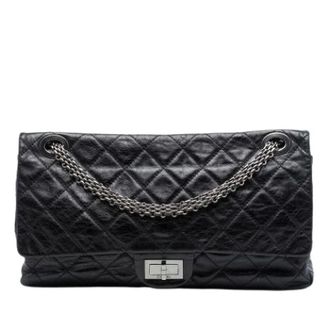 Chanel Pre-owned Vintage Double Flap Shoulder Bag - Dames - Pre-owned - Zwart - Maat: ONE Size Leer