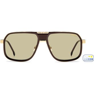Carrera CA 1090/S/US 60mm Photochromic Navigator Sunglasses in Brown/grn Ft Ar at Nordstrom