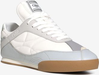 Chlo&eacute; Niedrige Netz- und Ledersneakers Chlo&eacute; Kick