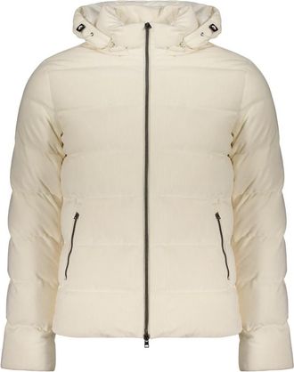 Herno Lichtgewicht Jack met Capuchon - Heren - Gewatteerde jassen - Wit - M - Polyester - Jassen