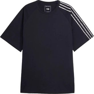 Yohji Yamamoto Raw Edges 3 Stripes T-Shirt Clothing