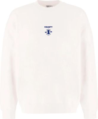 Marcelo Burlon Casual Sweatshirt - Heren - Sweatshirts - Wit - 2XL - Katoen - Hoodies & sweatvesten