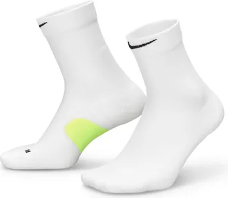 Nike Unisex Running Midweight Micro Crew Socks (1 Pair) in White | HV6935-100