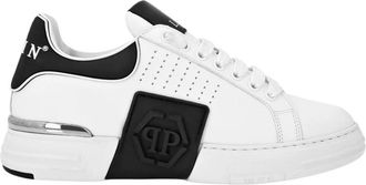 Philipp Plein Lo-Top Sneakers Hexagon - unisex - Sneakers - Wit - 37 EU - Leer - Schoenen