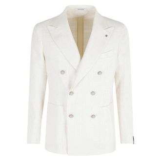Tagliatore Blazers, male, White, Size: L Montecarlo Jacket