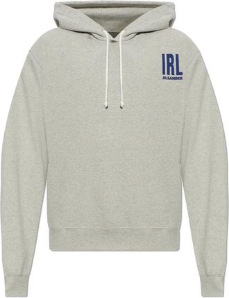 Jil Sander The Hoodie - Heren - Hoodies - Grijs - L - Katoen - Hoodies & sweatvesten