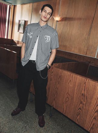 Djab Mens Pleated brushed twill chinos Malasana fit - Barrel