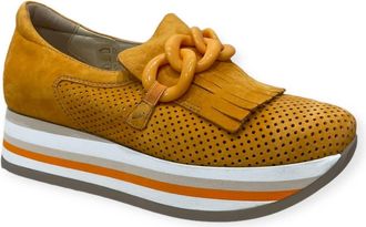 Softwaves Cadie Platform Sneaker In Pumpkin