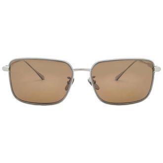 Chopard Polarized Brown Rectangular Unisex Sunglasses SCHF84M E56P 59