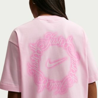 Nike Womens Nike Sportswear Oversized T-Shirt in Pink | IO3525-663