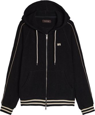 Wales Bonner Wales Bonner Prince Hooded Cotton-blend Jumper - Black - XL