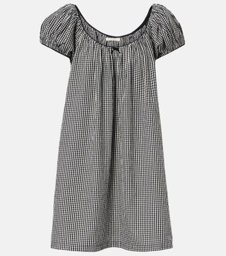D&ocirc;en D&ocirc;en Julia gingham cotton poplin minidress