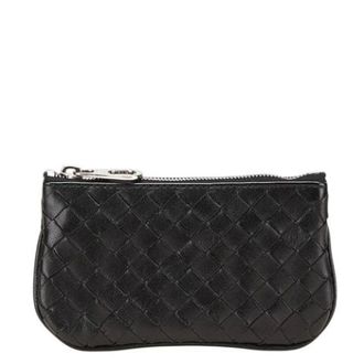 Bottega Veneta Pre-owned Clutches, male, Black, Size: ONE SIZE Pre-owned Coin Case