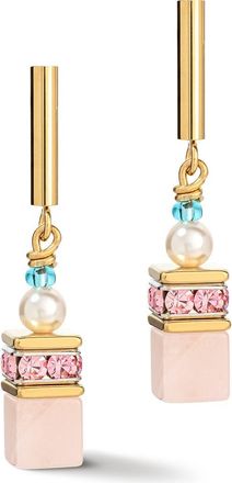 Coeur de Lion Geocube Precious Fusion Pearls Earrings in Multicolor at Nordstrom