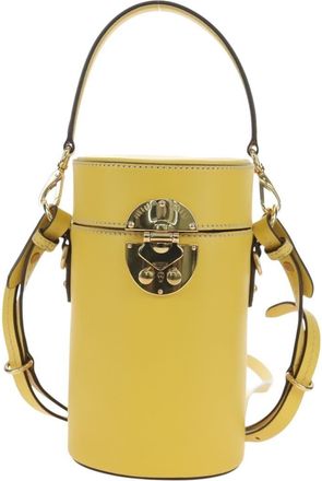 Miu Miu Vintage Leather Yellow Leather Handbag (Pre-Owned)