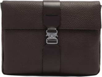 Piquadro Leren Clutch voor 13-inch i Pad Pro - Heren - Laptoptassen - Bruin - ONE Size - Katoen - Tassen