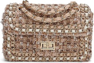 Tiffany & Fred Tweed & Leather Shoulder Bag