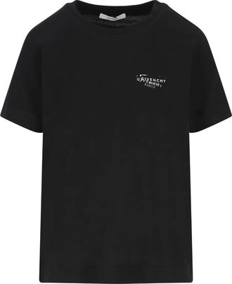 Givenchy T-shirt met logoprint - Zwart