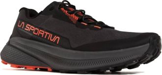 La Sportiva Mens Prodigio Running Shoes In Carbon/cherry/tomato
