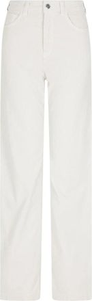 Emporio Armani Wide Broeken - Dames - Wijde Broeken - Beige - W29 - Katoen - Broeken